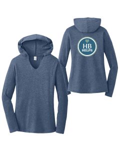 HB Helps Women's Perfect Tri Longsleeve Hooded T-shirt